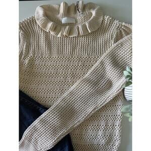 NWT 7 For All Mankind Crocheted Sweater, Women’s Small